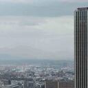 Al sur de la capital se pudieron observar concentraciones importantes del material generado por el polvo del Sahara. Este fenómeno se presenta con mayor frecuencia en horas de la mañana y al finalizar la tarde. Foto: Guillermo Torres.
