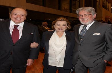 Jaime Orlando Páez, Gloria Zea y Gerardo Ardila.