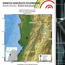 Imagen del sismo presentado e la madrugada en Chocó
