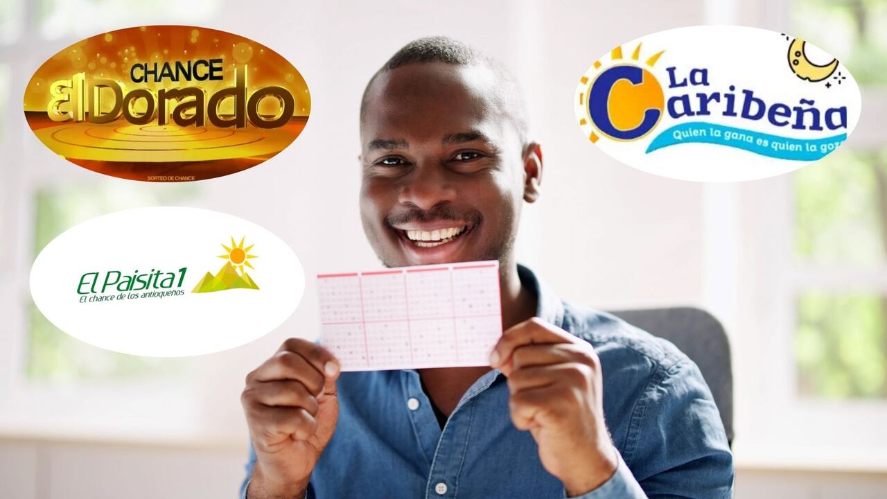 Resultados de loterías El Dorado, El Paisita y La Caribeña.