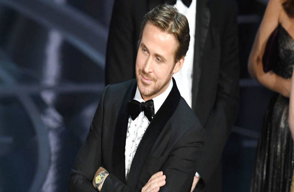La reacción del protagonista de 'La la land', Ryan Gosling fue totalmente inesperada. Muchos tenían caras largas pero él sonreía. Quizá fue producto de los nervios. 