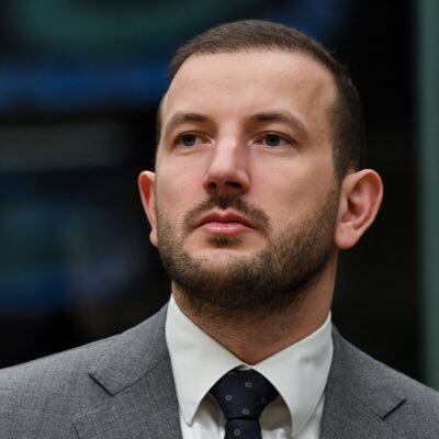 Virginijus Sinkevičius se reunió con el presidente Gustavo Petro. Foto: Twitter @VSinkevicius