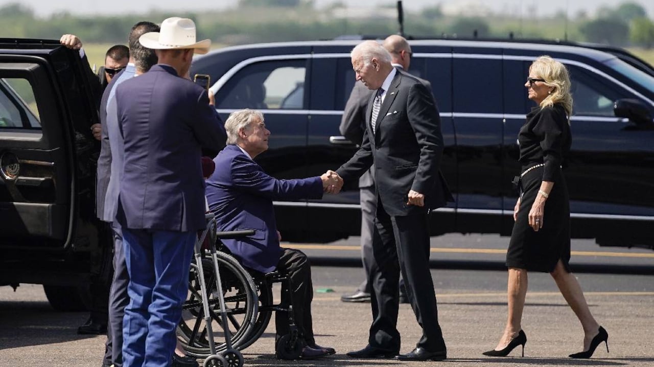 Joe Biden viajó este domingo, en compañía de la primera dama a Uvalde, Texas