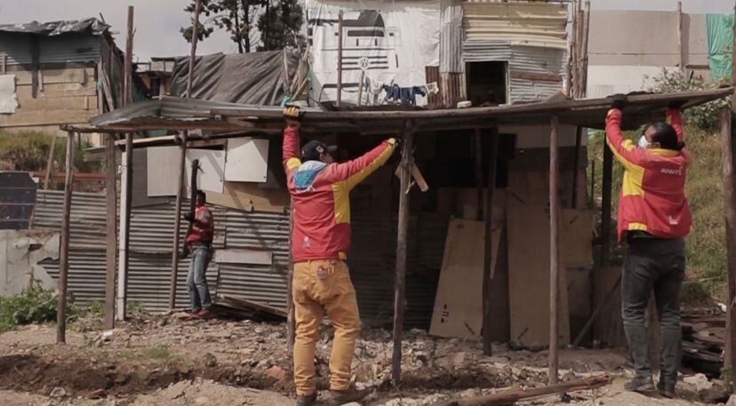 Imagen del desmonte realizado por las autoridades.