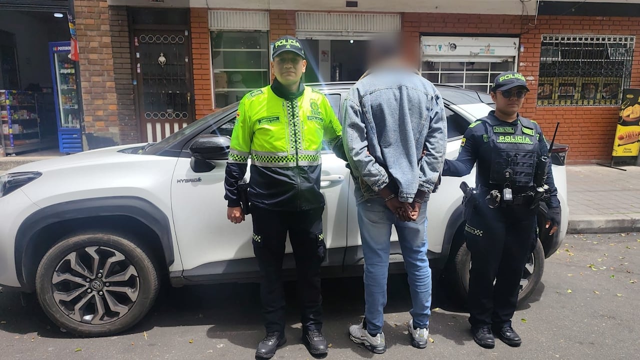 Hombre detenido por el delito de hurto.