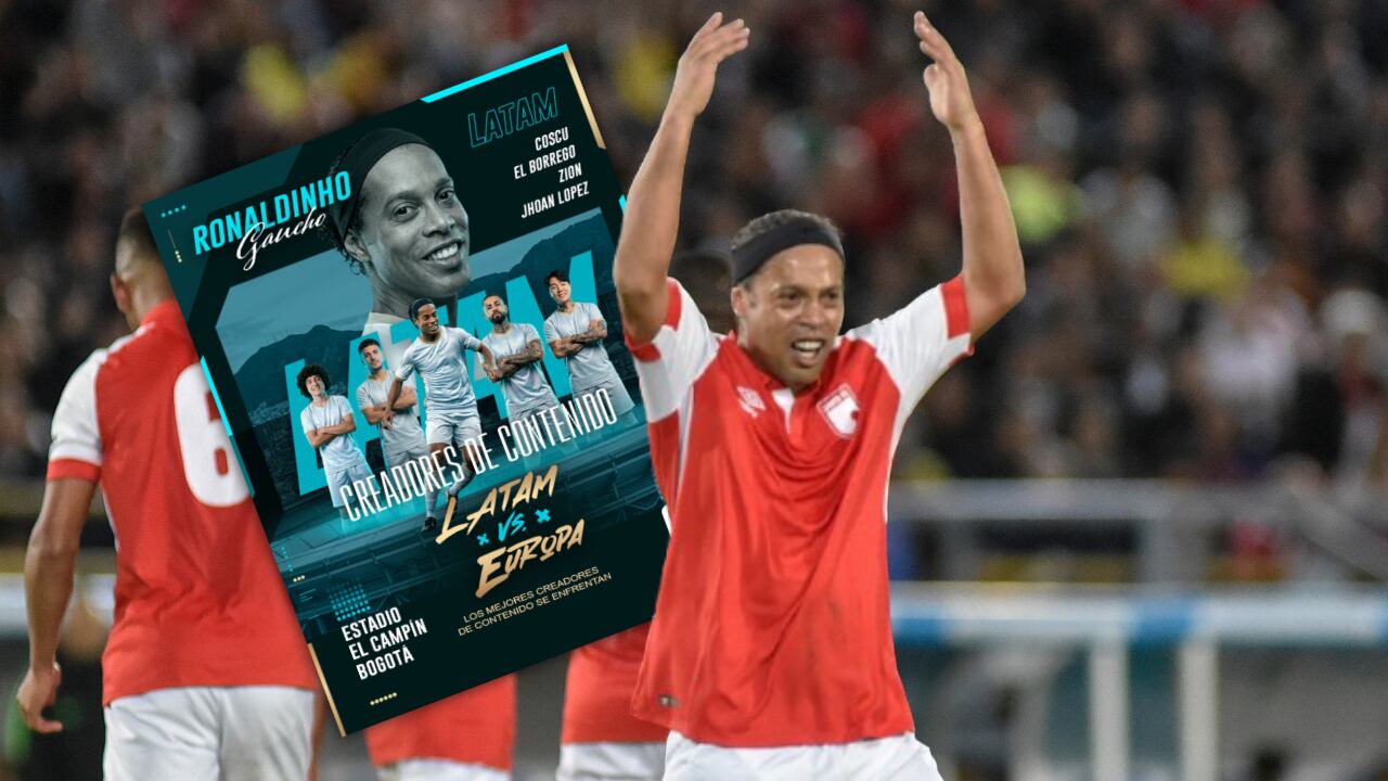 Ronaldinho jugará en Bogotá el próximo 2 de mayo 2026
