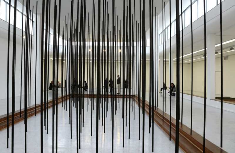 Sin título (barras de pelo humano). Foto: Daniel Reina.