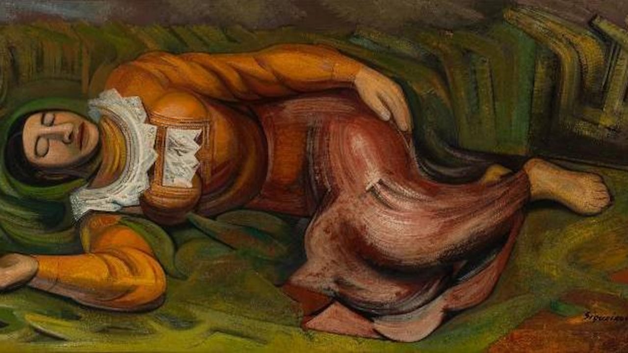 Artista: David Alfaro Siqueiros Obra: Mujer Dormida (La Primavera), 1947. Colección Femsa.