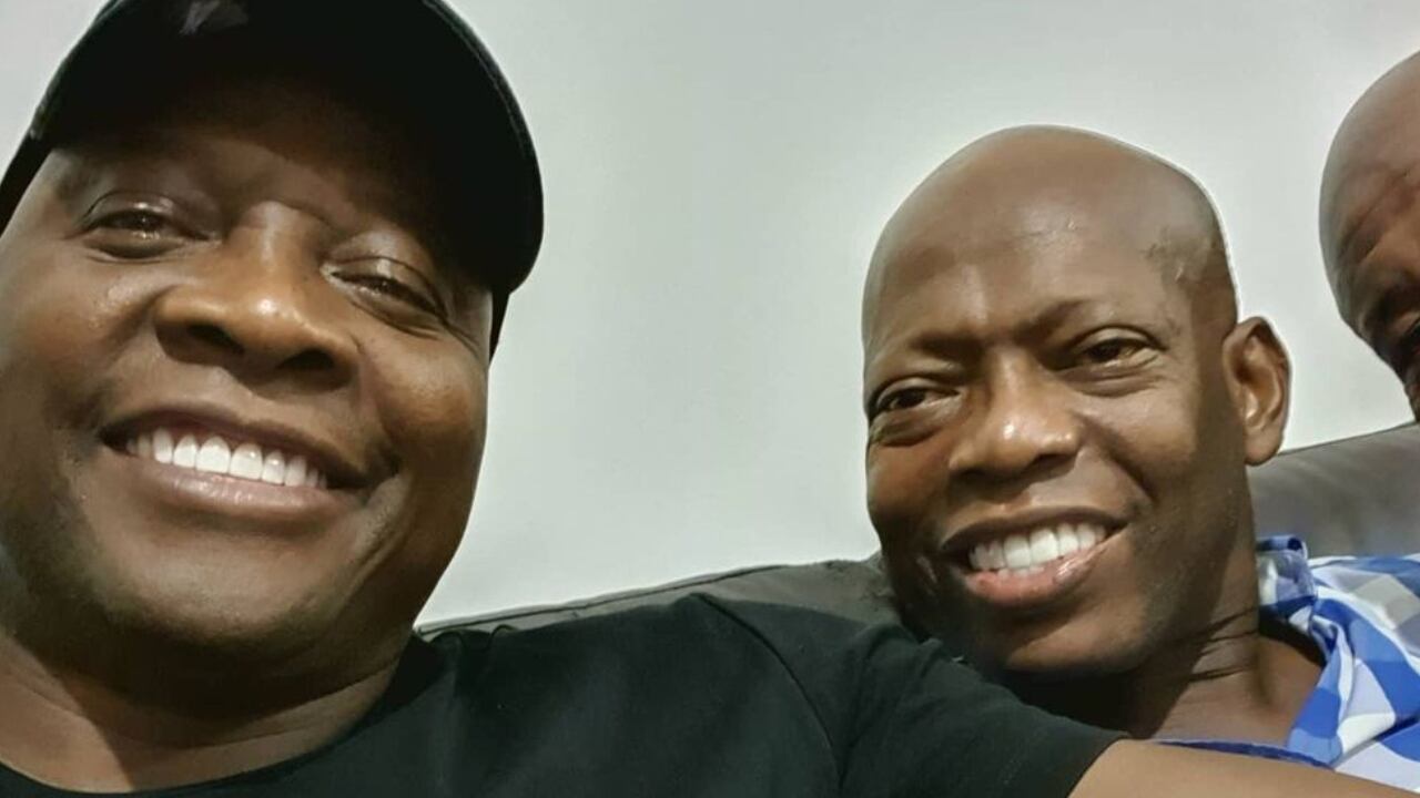 Freddy Rincón y Faustino Asprilla reunidos como solían hacer para hablar de la vida y contar sus anécdotas en la Selección Colombia