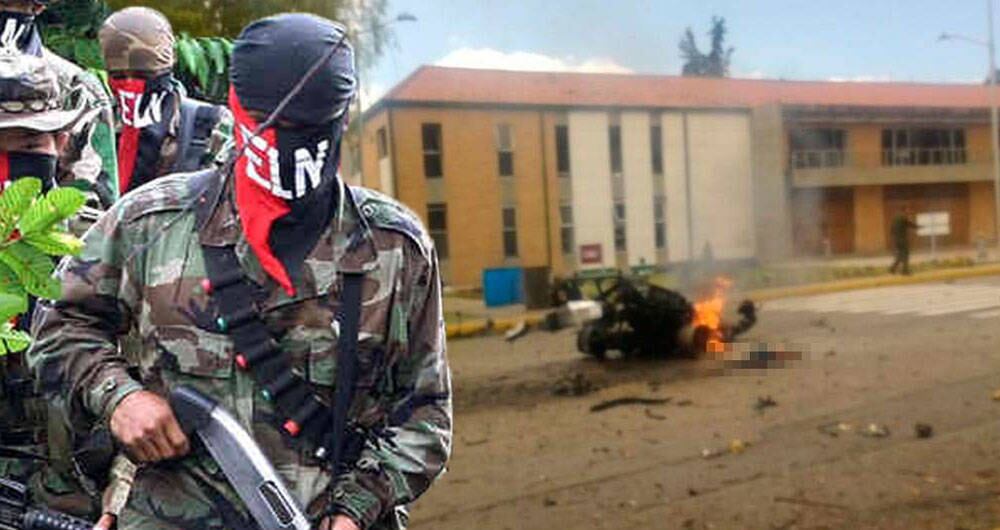 El ELN se atribuyó el crimen. Miembros de la guerrilla planearon fríamente ingresar un carrobomba a las instalaciones de la Policía Nacional y detonar los explosivos.