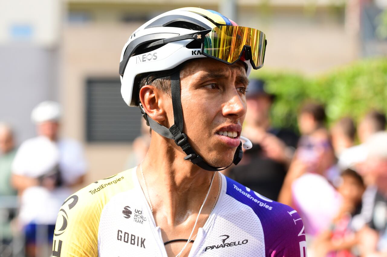 Egan Bernal participates in stage 4 between Susa and Voiron of the La Vuelta cycling race in Voiron, France, on August 26, 2025. (Photo by Romain Doucelin/NurPhoto via Getty Images)