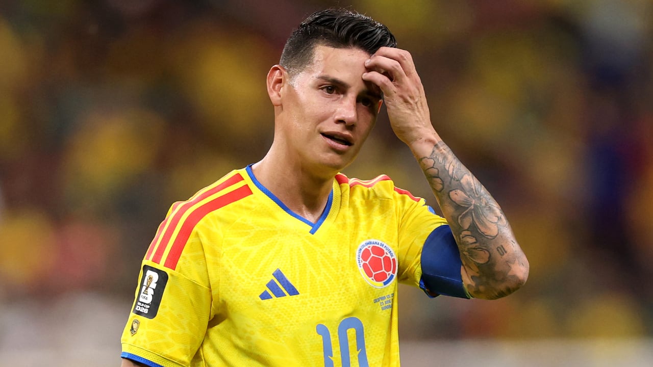 James Rodríguez, capitán de la Selección Colombia, líder del grupo K.
