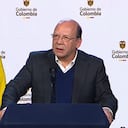 Germán Ávila, ministro de Hacienda, en rueda de prensa sobre el empalme que iniciará con José Manuel Restrepo el jueves 2 de junio a las 10 de la mañana.