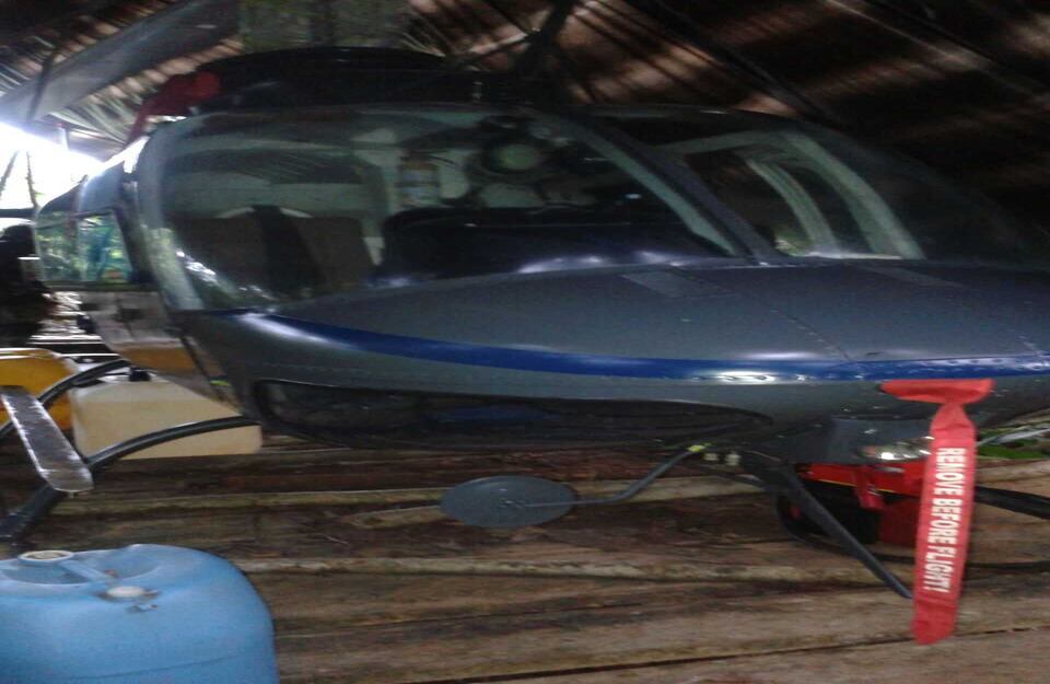 Helicóptero robado en Valle fue encontrado en Quibdó. 