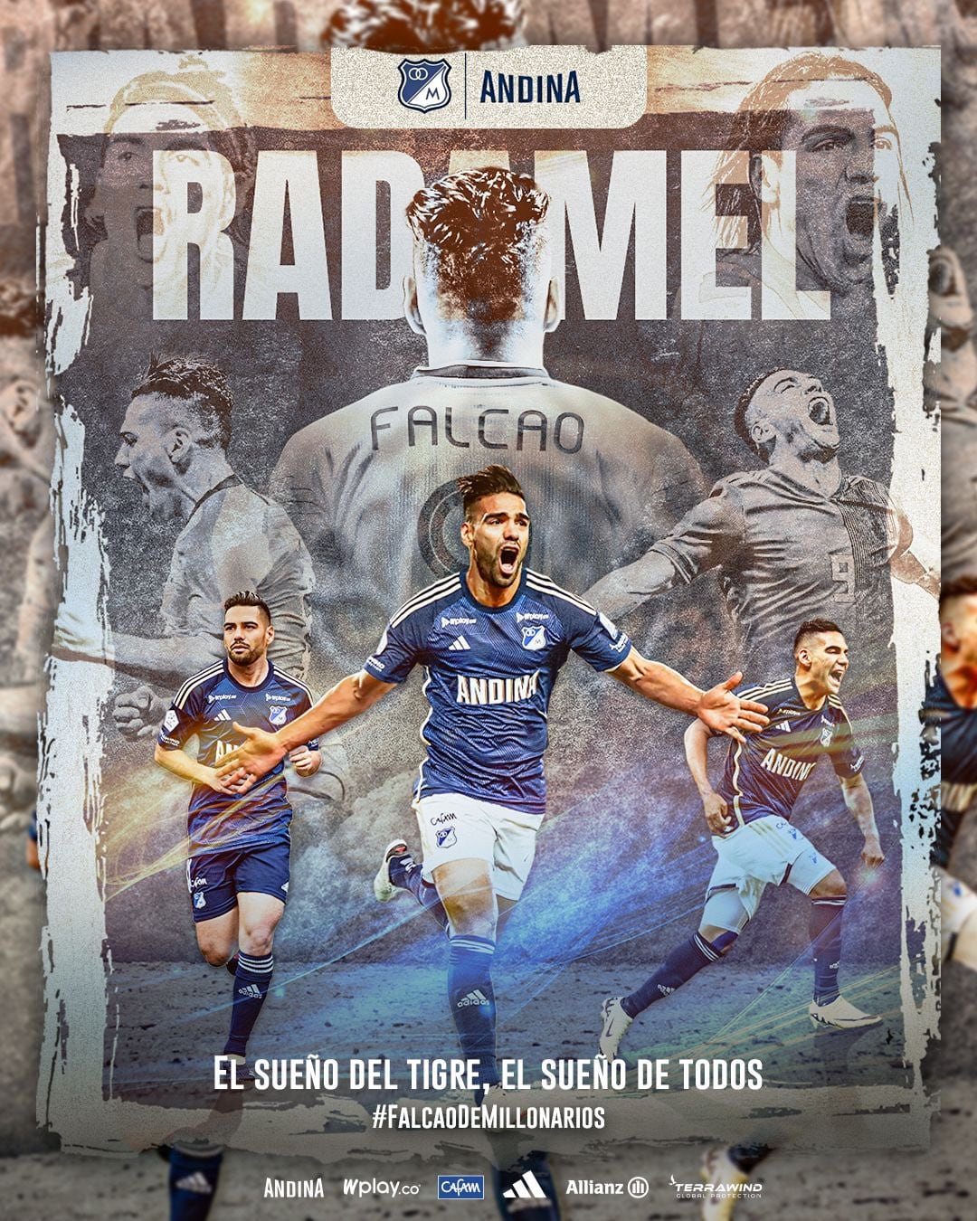 Falcao fue oficializado como nuevo jugador de Millonarios.