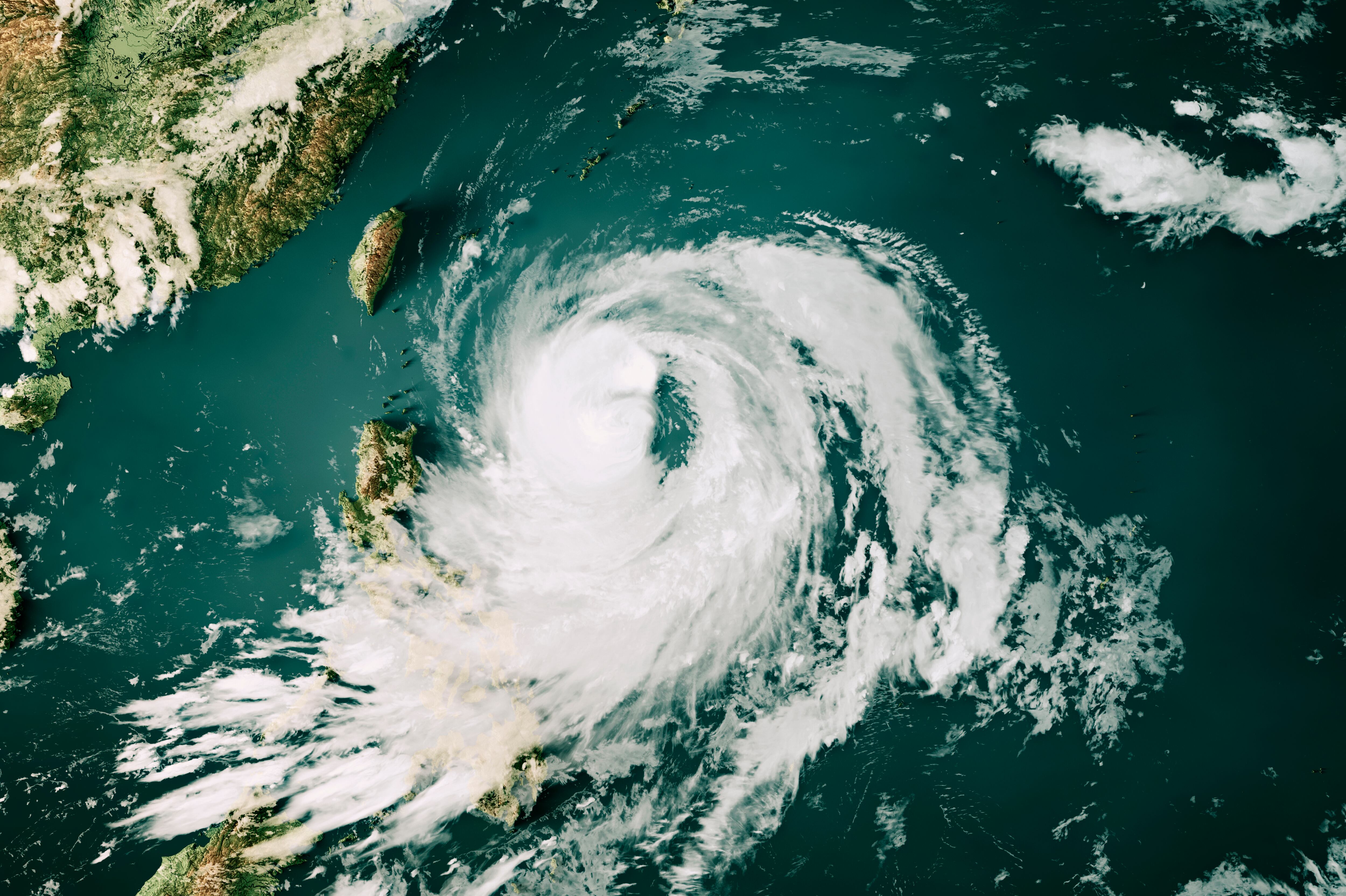 Súper tifón en el Pacífico.