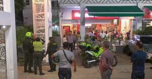 Policía llegó al lugar e investigan lo sucedido.