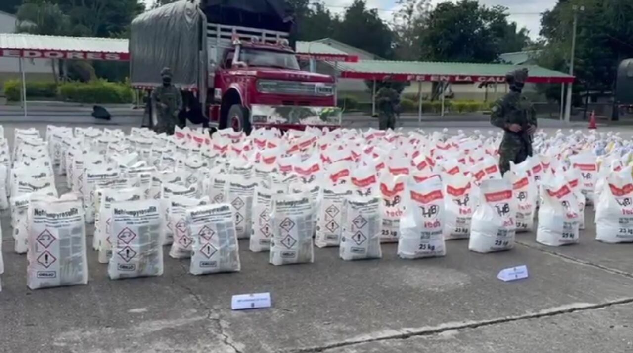 El material fue hallado en la zona rural de Ocaña, Norte de Santander.