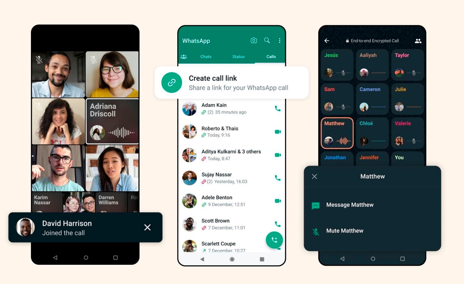 Las videollamadas en WhatsApp han sido mejoradas.