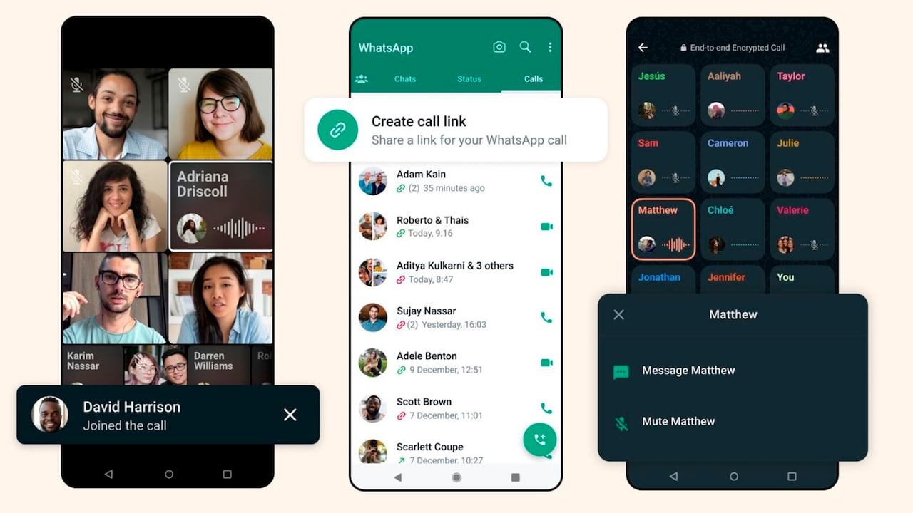 Las videollamadas en WhatsApp han sido mejoradas.