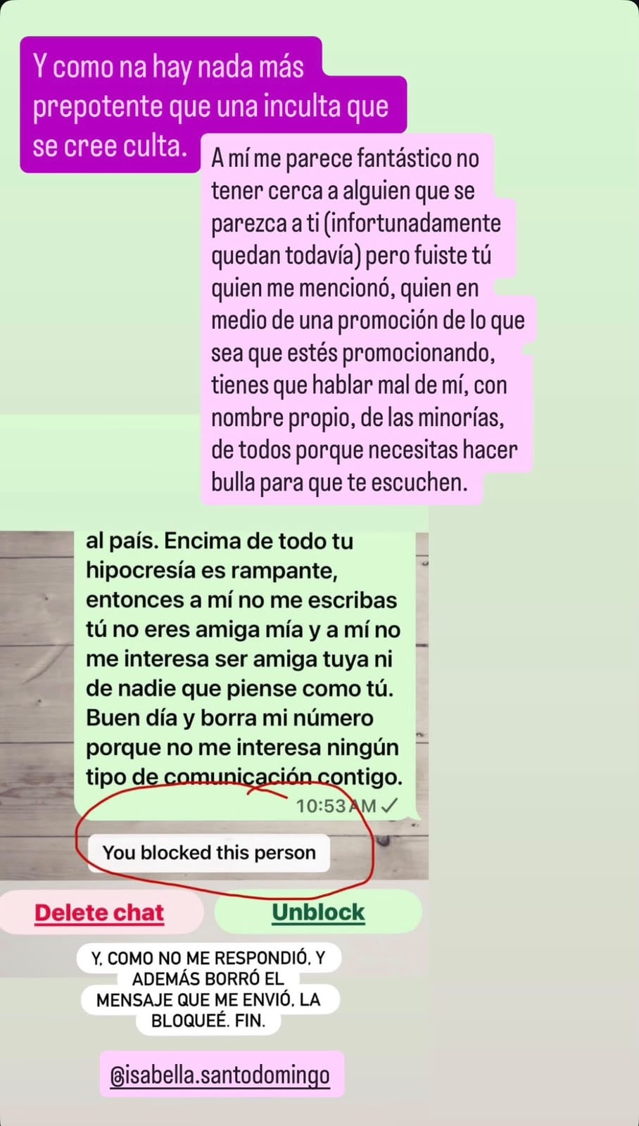Adriana Lucía respondió a Isabella Santo Domingo