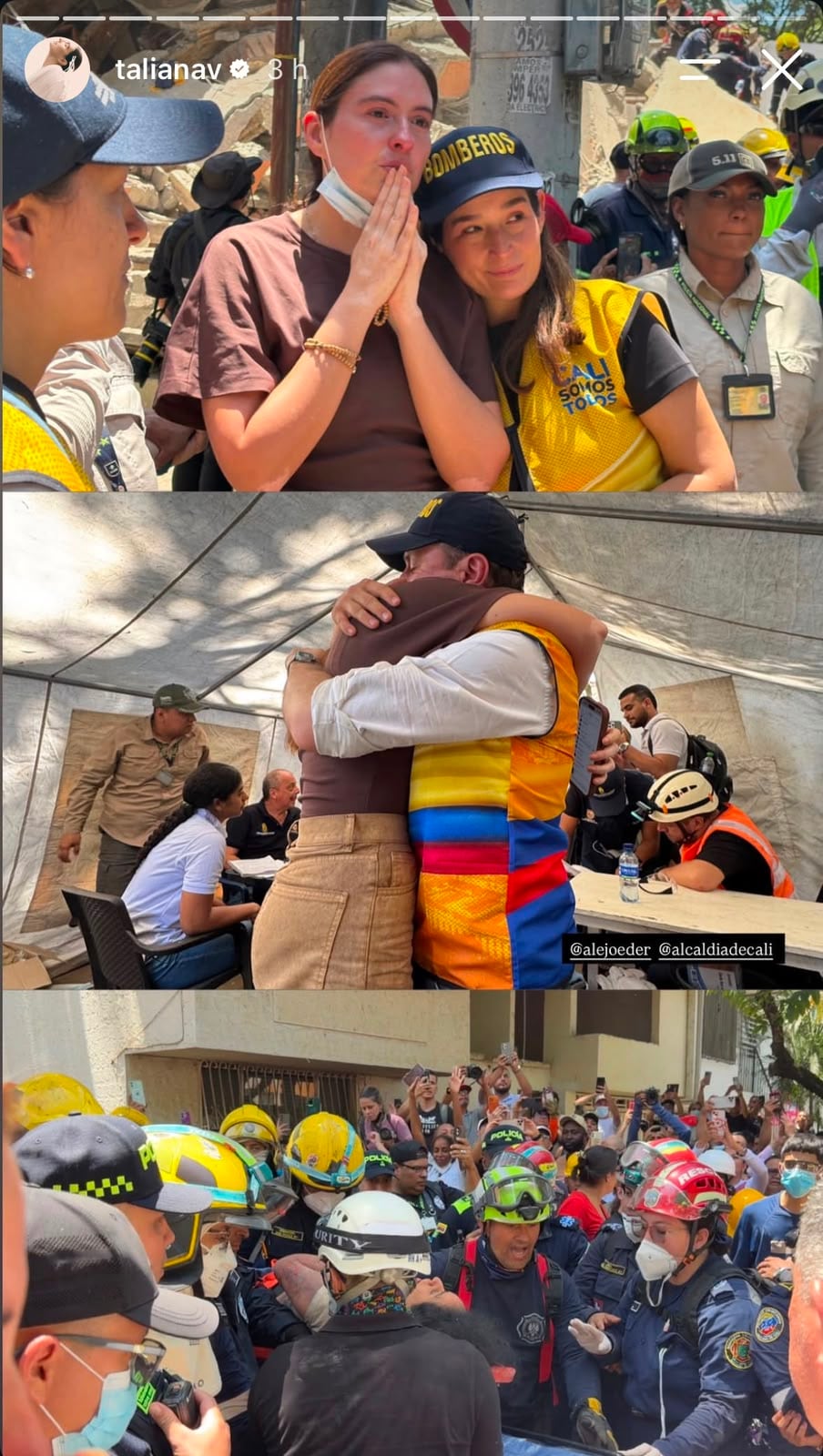 Taliana Vargas y Alejandro Eder