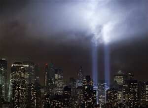 Luces de tributo a las Torres Gemelas