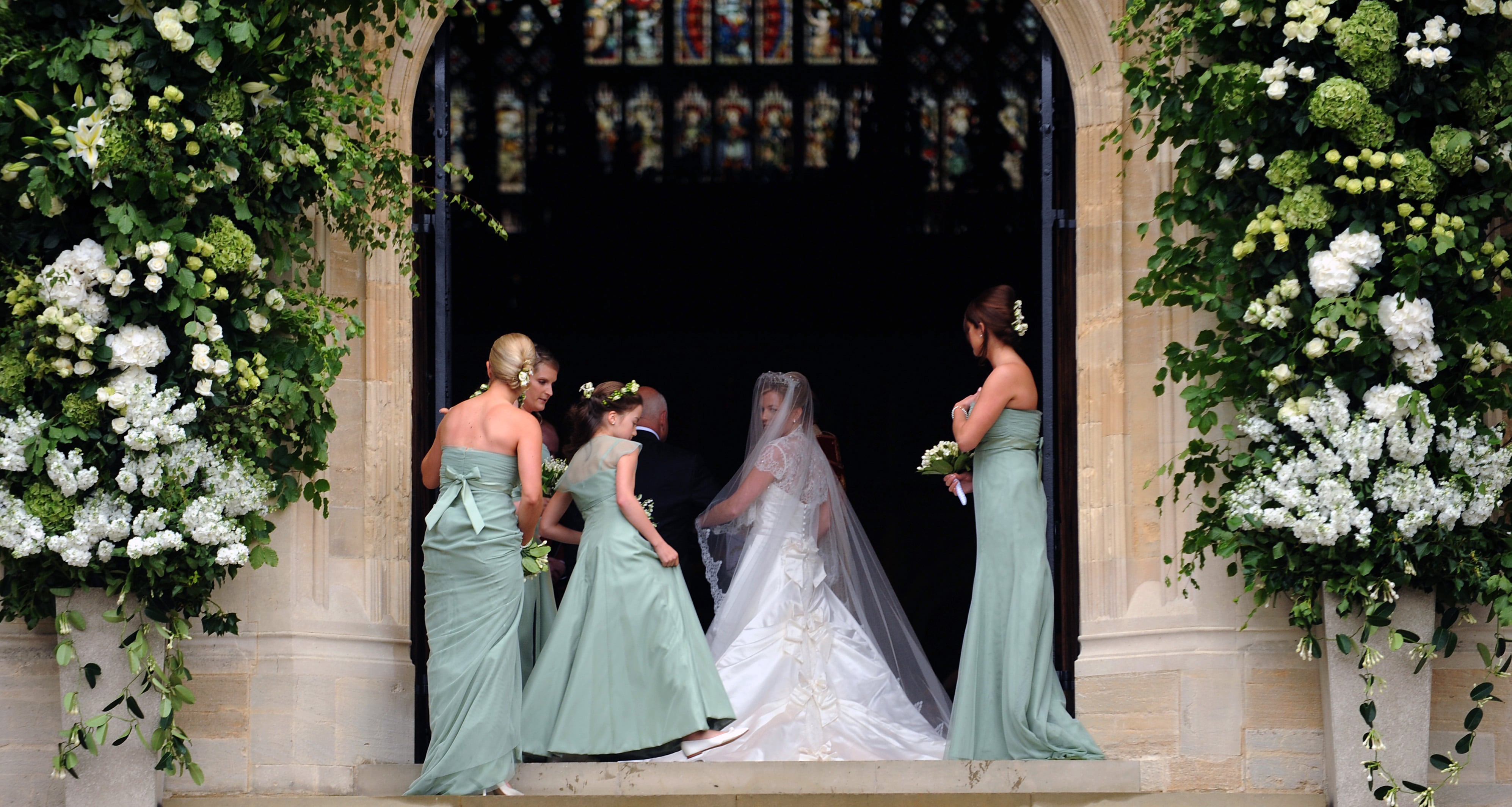 Las damas de honor salieron del lugar una tras otra después de descubrir el desafortunado suceso. Imagen de referencia