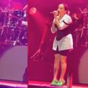 Evaluna acompañó a Camilo en su show en Madrid, España.