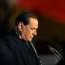 El exprimer ministro Silvio Berlusconi murió a los 86 años, confirmó su portavoz a la AFP el 12 de junio de 2023. El multimillonario magnate de los medios ingresó en un hospital de Milán el 9 de junio para lo que según sus asistentes eran pruebas planificadas previamente relacionadas con su leucemia.(Photo by Tiziana FABI / AFP)