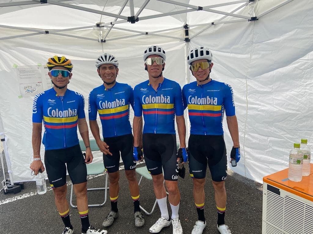 Nairo Quintana, Rigoberto Urán, Sergio Higuita, Esteban Chaves