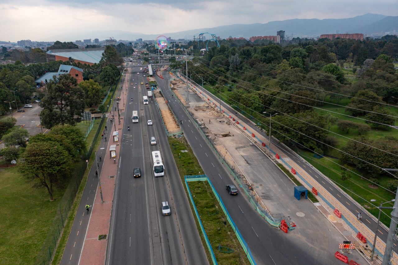 Obras de la troncal de la Avenida 68