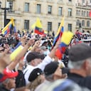 Marchas de la oposición en contra del Gobierno en la plaza de Bolívar