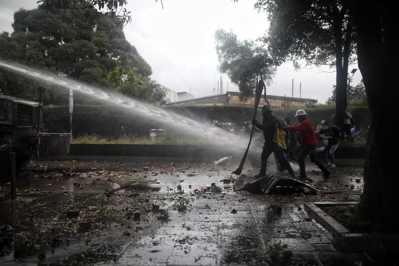 Paro Nacional toma de Bogotá calle 26 carrera 100 misak
