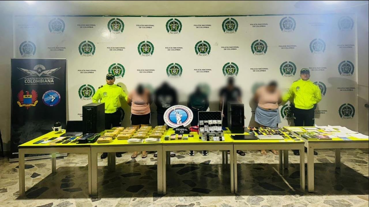 Fueron capturadas cinco personas en Ibagué en medio de este operativo.