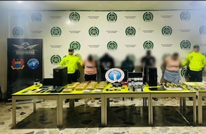 Fueron capturadas cinco personas en Ibagué en medio de este operativo.