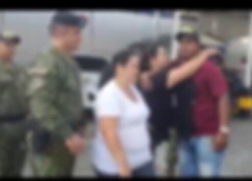 Las víctimas se reencontraron con sus familias.