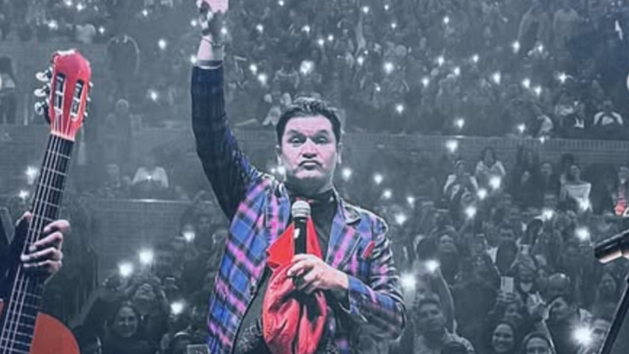 El comediante Hassam en uno de sus shows.