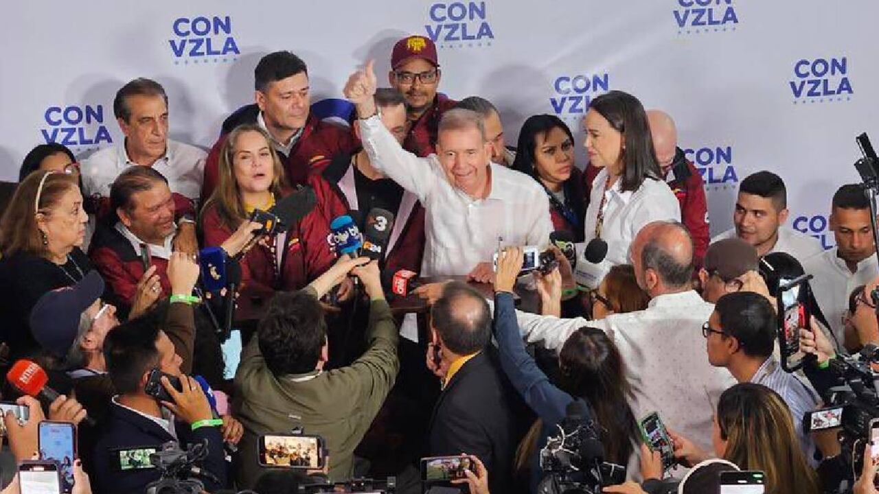 María Corina Machado, líder de la oposición y Edmundo González, Candidato Presidencial