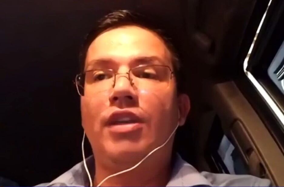 Jaime Andrés Arias, presidente de la Mesa Nacional de Excombatientes de las Autodefensas Unidas de Colombia (AUC).