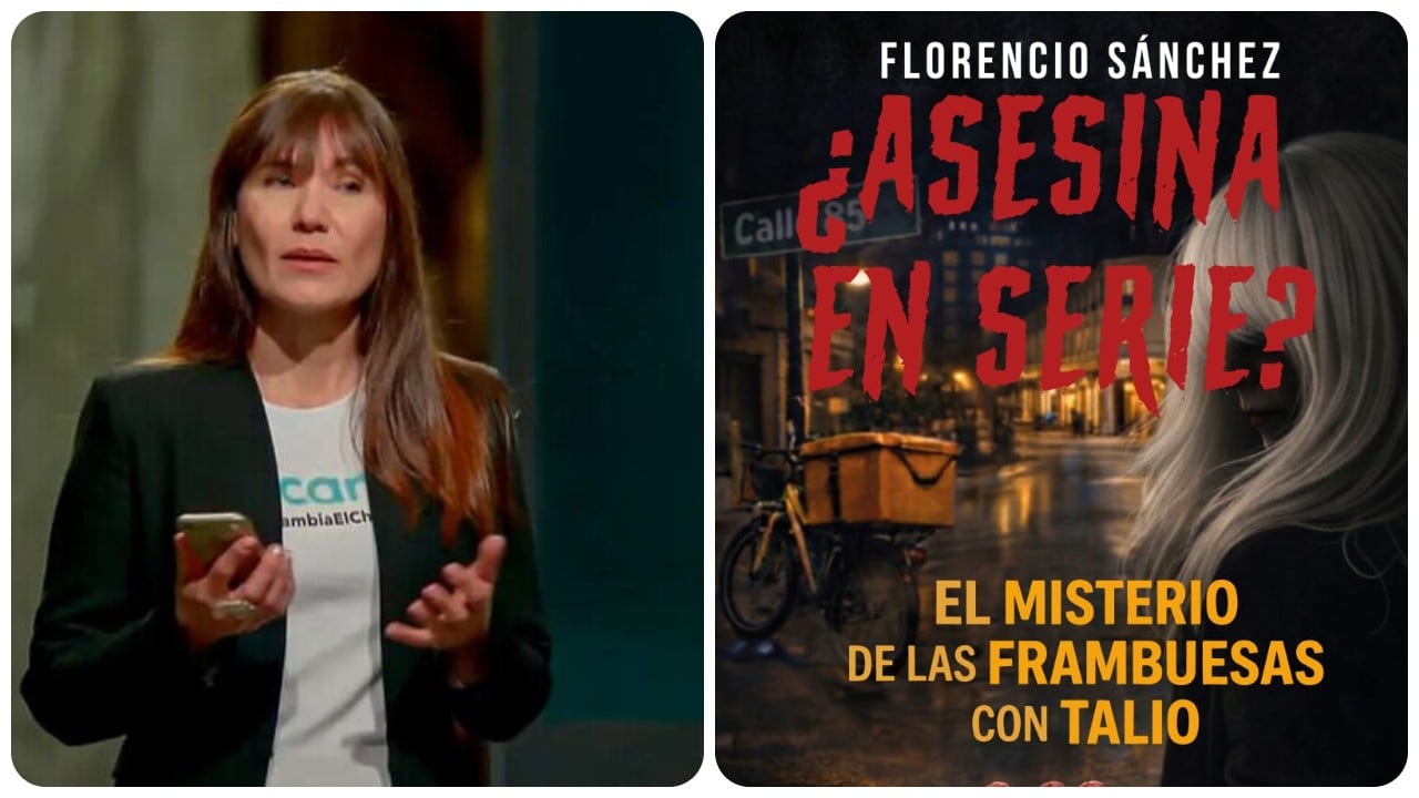 Zulma Guzmán y el libro sobre las niñas asesinadas con talio, escrito por el periodista Florencio Sánchez.
