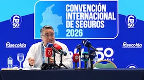 Gustavo Morales, presidente ejecutivo de Fasecolda, durante la Convención Internacional de Seguros 2026 que se realiza en Cartagena.