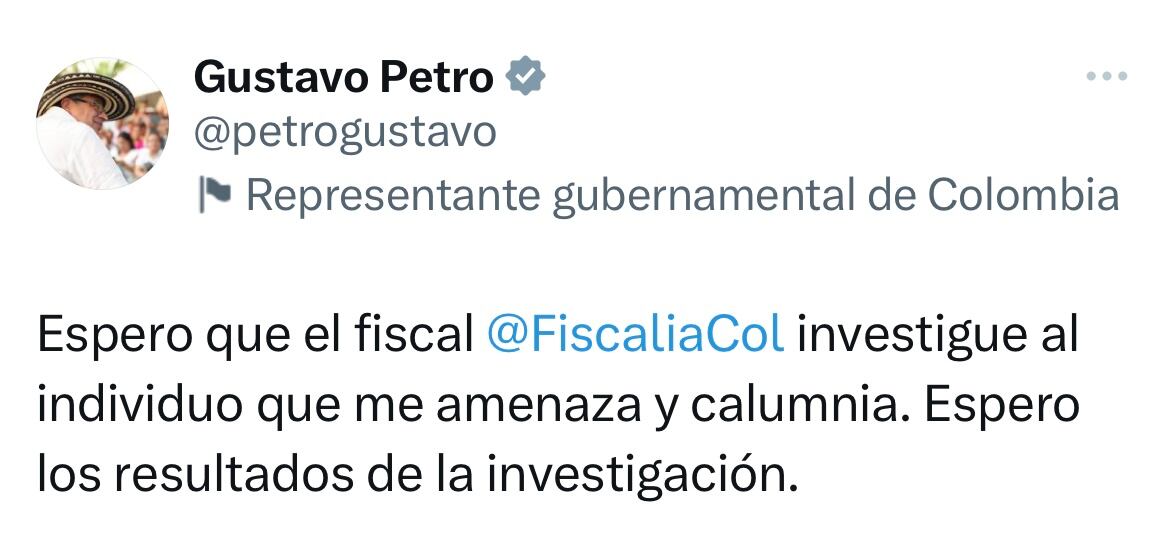 Trino presidente Gustavo Petro