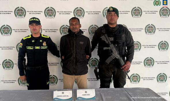 Carlos Eduardo Caro Herrera capturado por el homicidio de un carpintero en Sibaté, Cundinamarca.