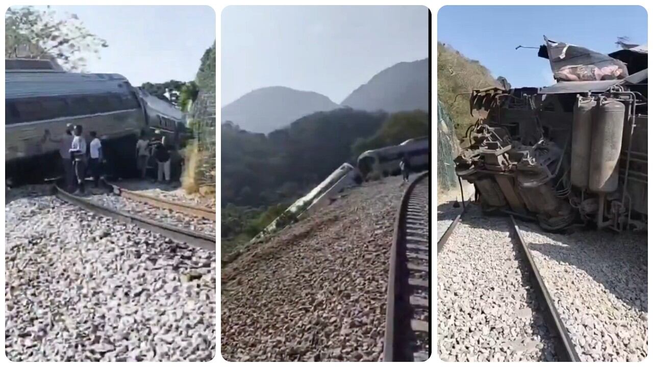 Un tren se accidentó en el estado de Oaxaca, en el sur de México.
