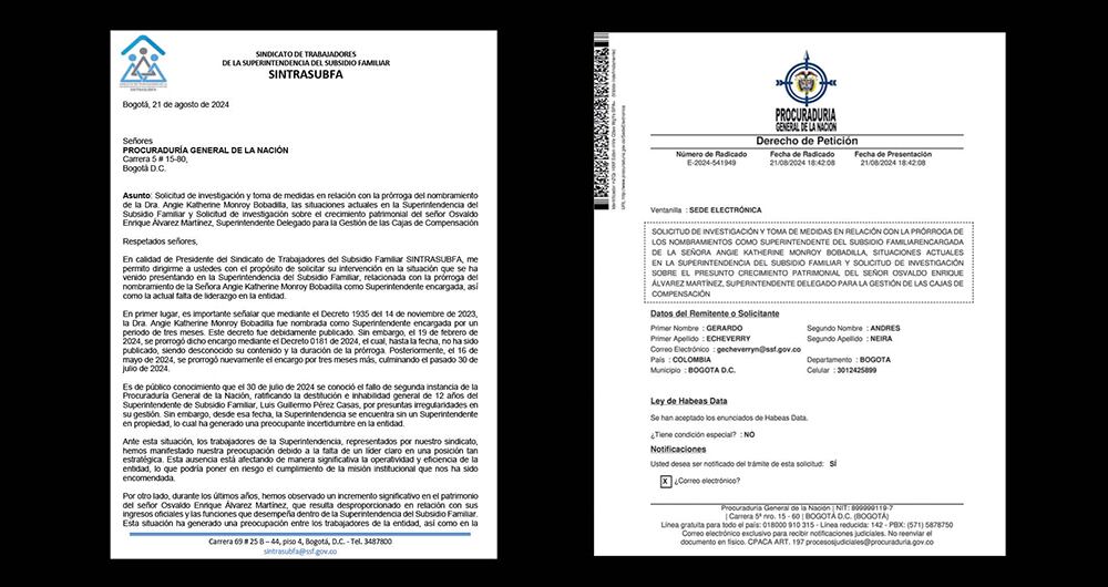 En el documento explica que Monroy fue nombrada superintendente encargada por primera vez el 14 de noviembre de 2023, por un periodo de tres meses. Luego fue prorrogado en febrero de 2024, para luego volver a ser nombrada el 16 de mayo.