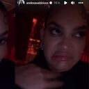 Andrea Valdiri compartió lo sucedido con sus seguidores en Instagram.