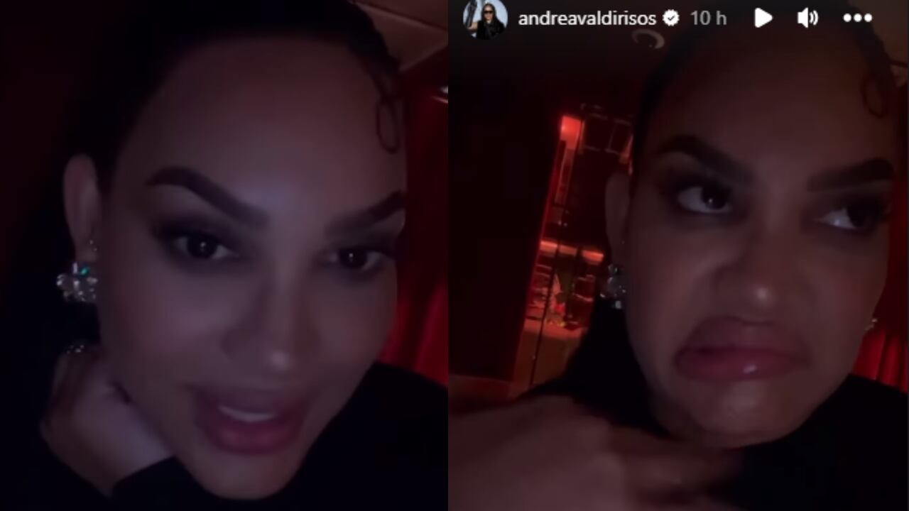 Andrea Valdiri compartió lo sucedido con sus seguidores en Instagram.