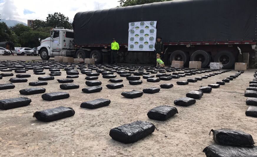 Más de una tonelada de marihuana incautada en Santander.