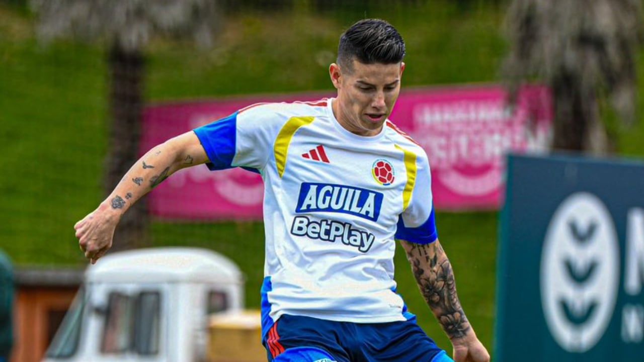 James Rodríguez, volante y capitán de la Selección Colombia.